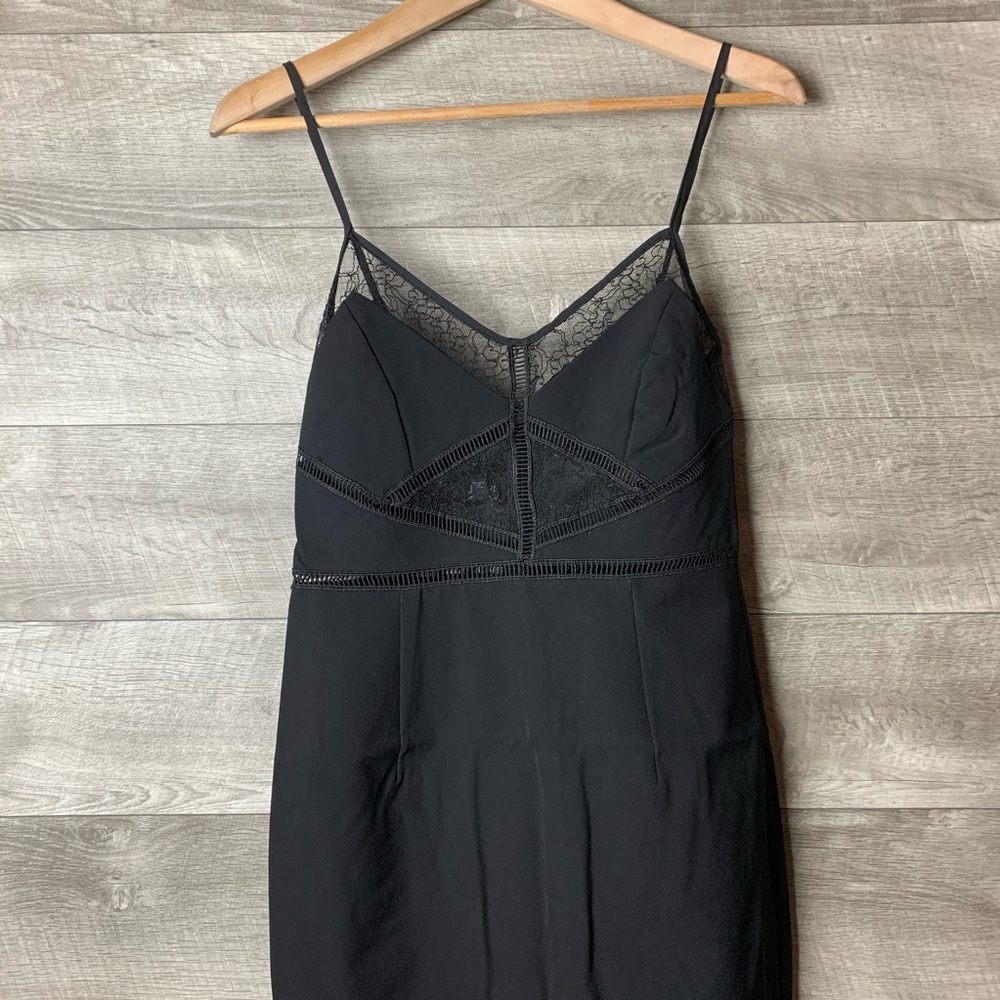 Bardot Jayne Lace inset Dress in Black - Picture 3 of 9